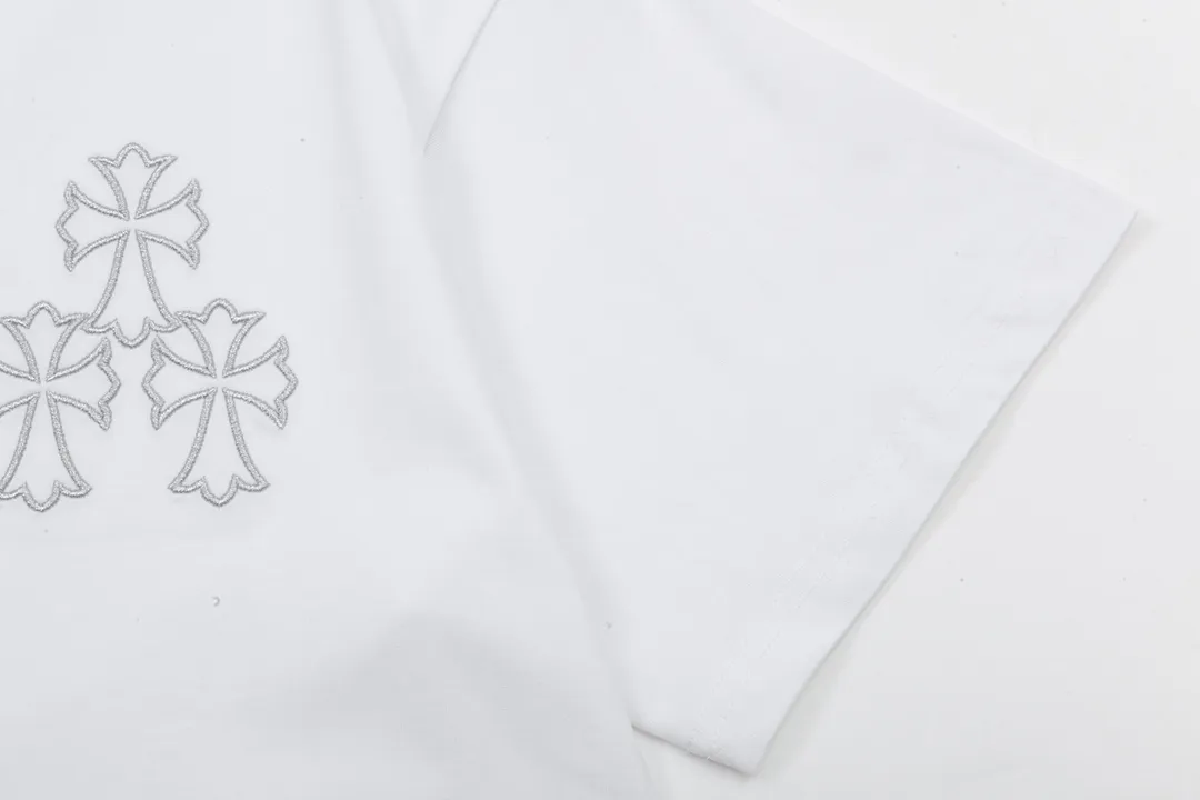 Chrome Hearts/ 🪡 Logo Same Style T Versatile : White Size：XS~L